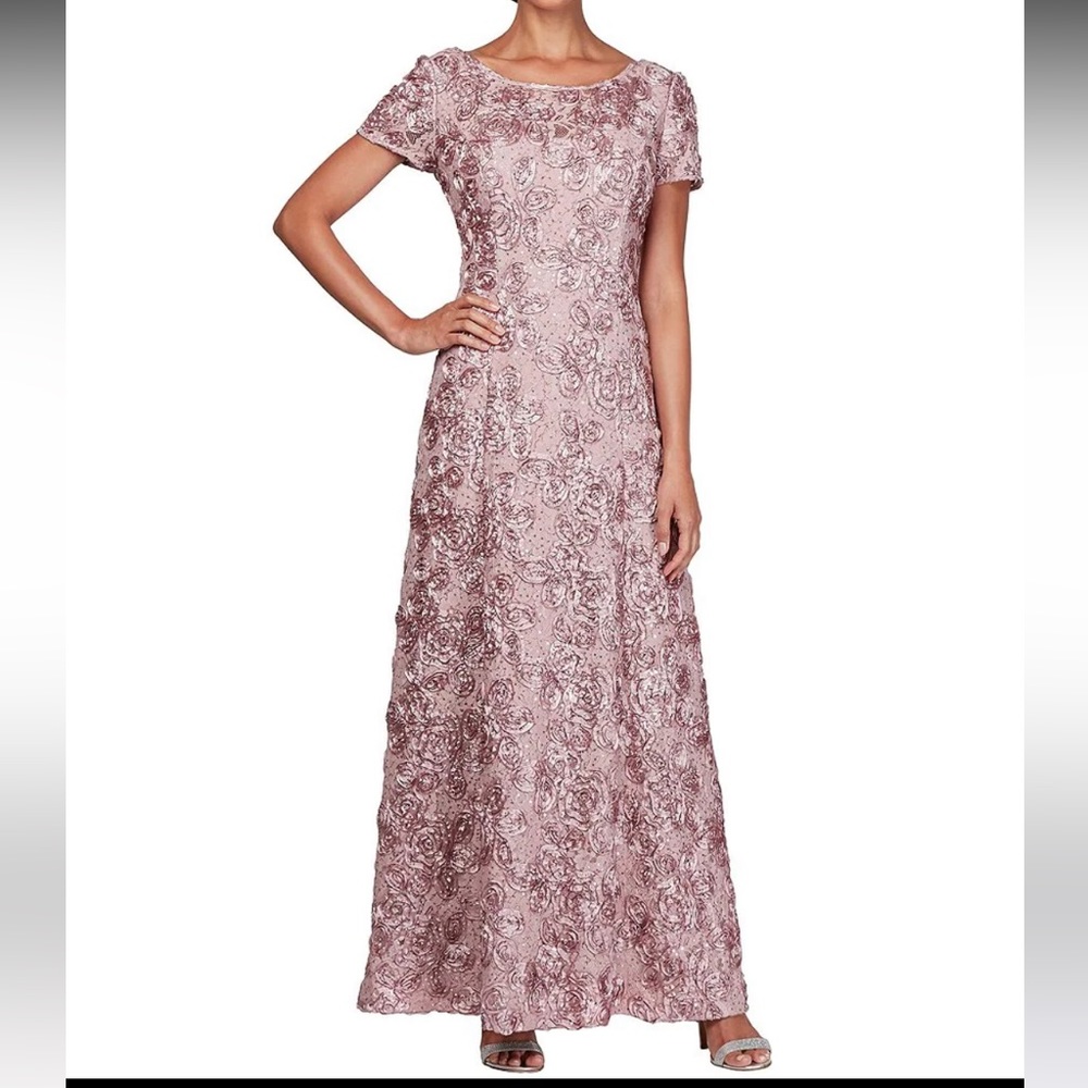 Alex Evenings pink formal dress